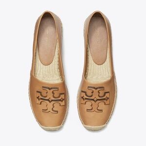 Tory Burch Brown Espadrille Loafers
